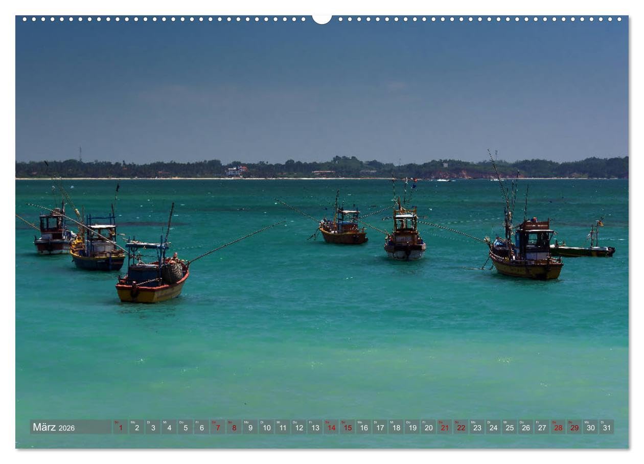 Reise nach Sri Lanka (hochwertiger Premium Wandkalender 2026 DIN A2 quer), Kunstdruck in Hochglanz: Traumhafte Insel im Indischen Ozean (CALVENDO Orte)