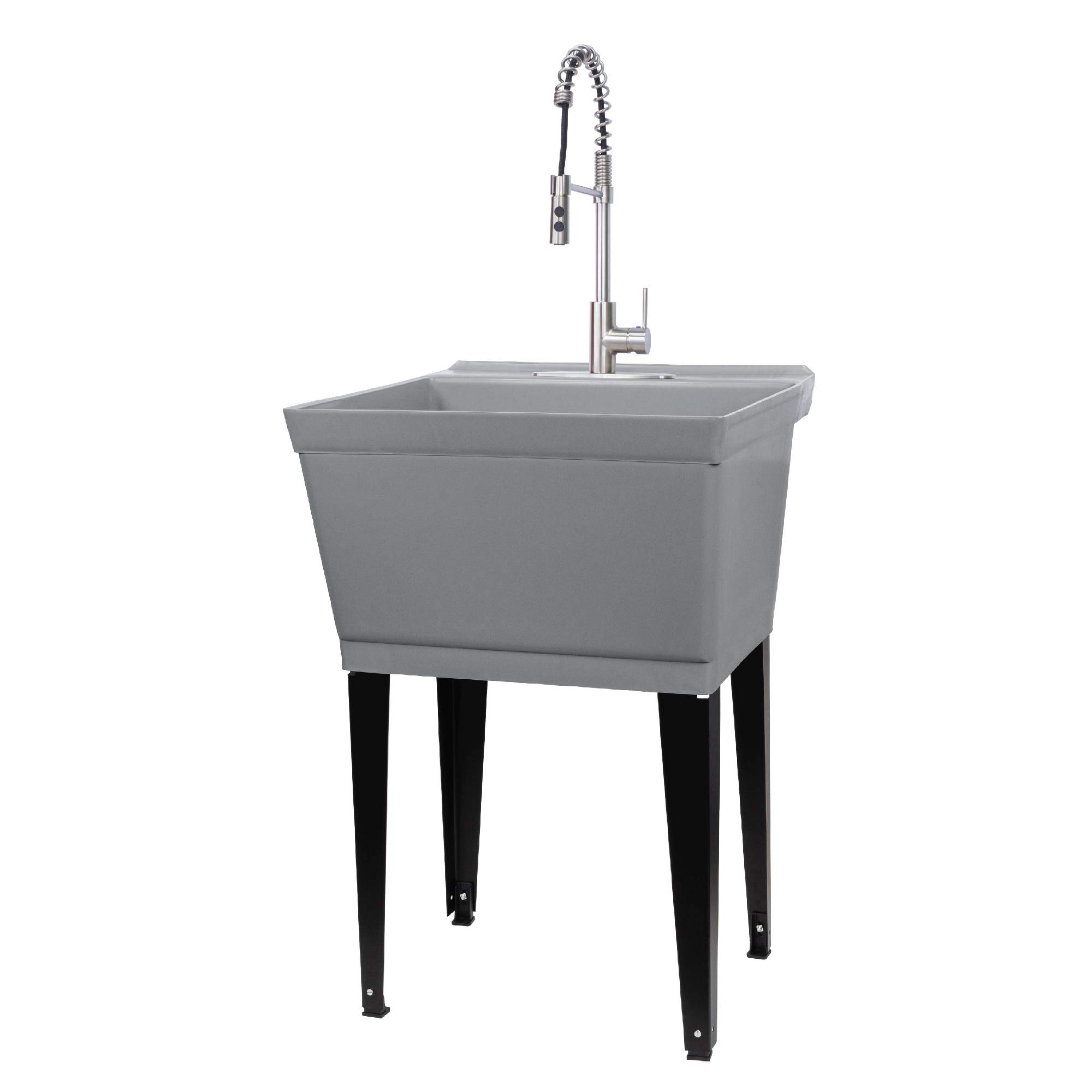 Buy Utility Sink ExtraDeep Laundry Tub in Grey with HighArc Stainless