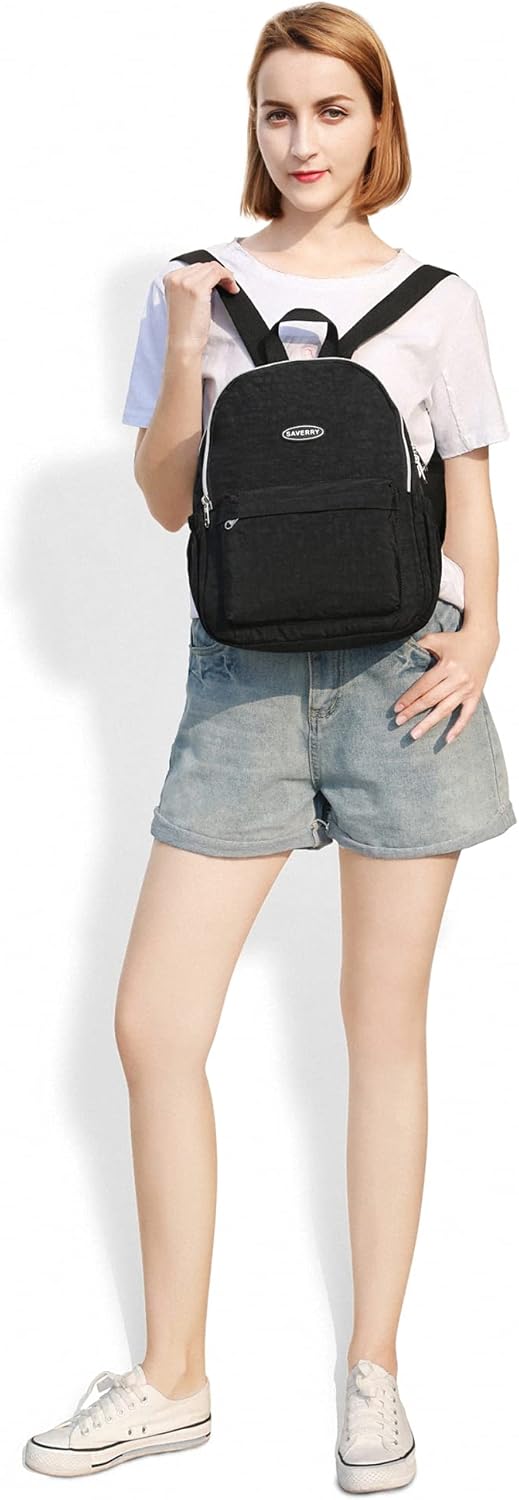 Miniatura 7 de SAVERRY Pequeña mochila ligera de nailon para senderismo para mujer, para viajes al aire libre, Mochilas Daypack