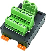 Vista 8 de Bloque de terminales de tornillo, módulo de distribución de energía, bloque de terminales de montaje en riel DIN de 30 A, placa de distribución