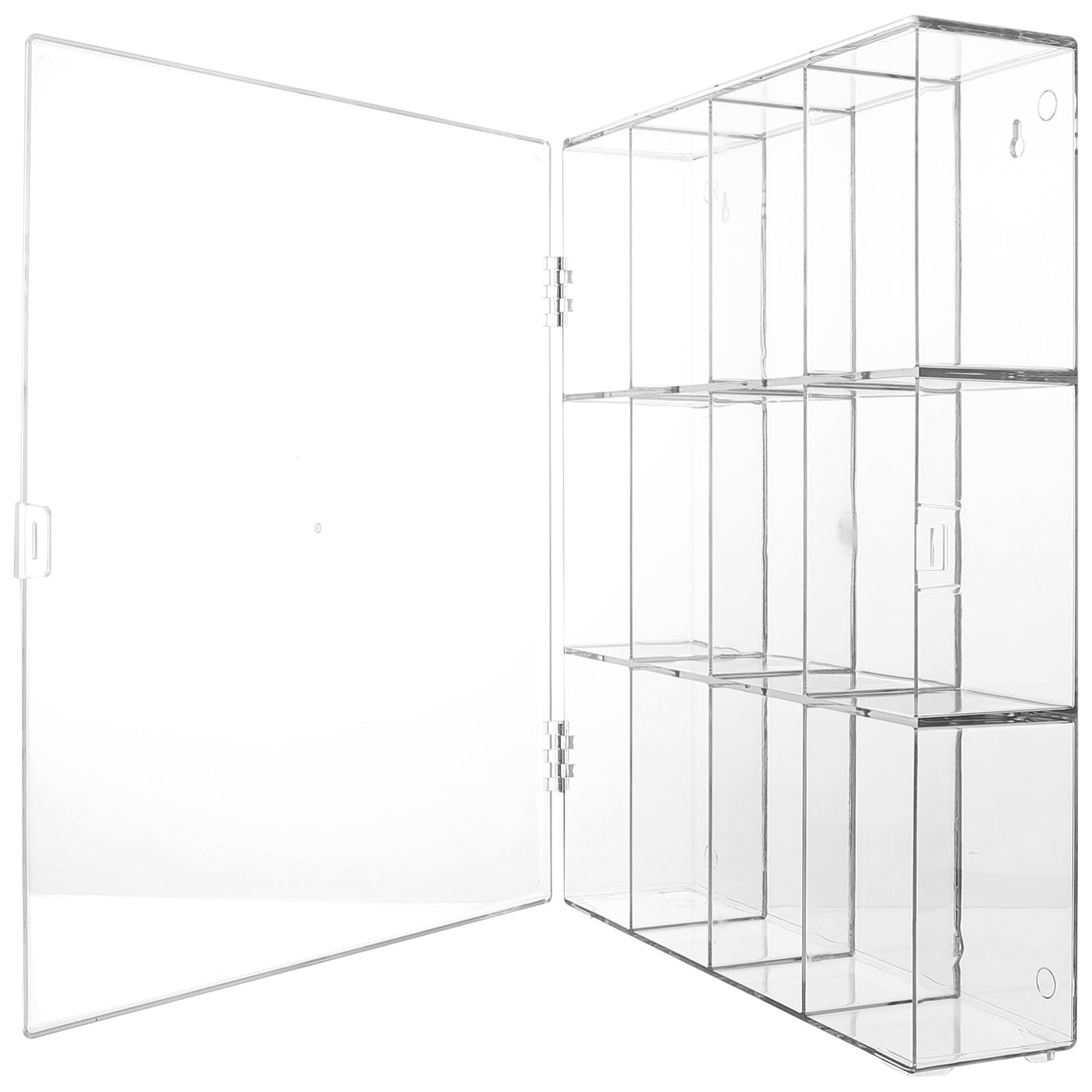 Caja de Exhibición de Figuras Acrílica Transparente, Moderna y Elegante