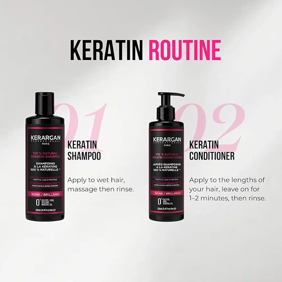 KERARGAN - Keratin Shampoo & Repair Conditioner Duo - 2x250ml