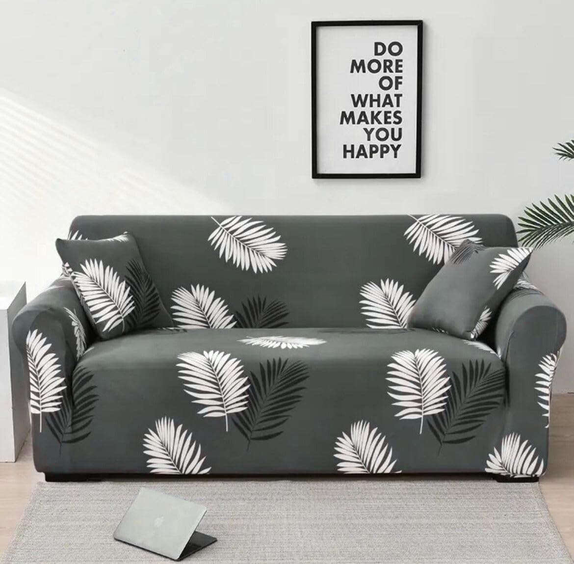 Elastic Stretchable Universal 3-Seater Sofa Cover | 360° Full Coverage Sofa Slipcover | Non-Slip Fitted Furniture Protector | Soft Washable Beautiful Design for Living Room, (Pack of 1)-image-47