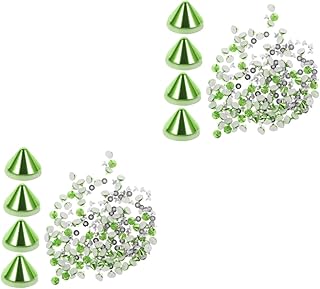 NOLITOY 200 Peças Rebites Punk Acessórios De Bolsa Roupas Punk Kit De Corpo Parafusos Parafusos Punk Rebite Cone Artesanato De Couro Parafusos De Rebite Rápido Botões De Rebite Punk