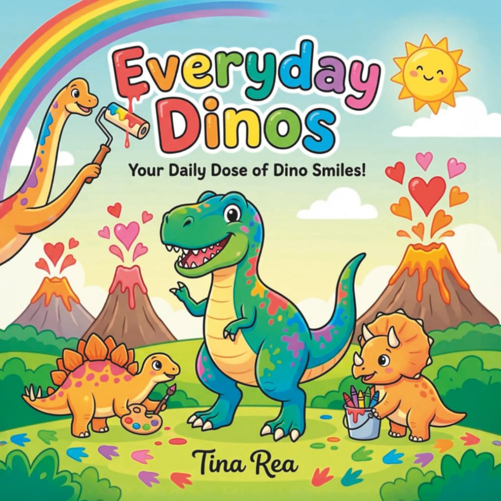 Everyday Dinos Your Daily Dose of Dino Smiles!: Coloring Book with Big, Friendly Dinosaurs for Boys and Girls