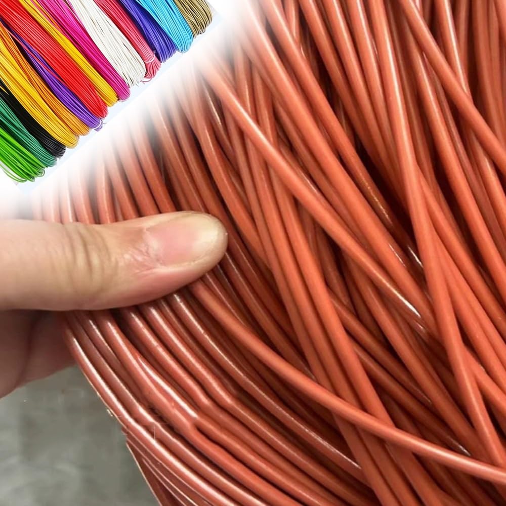 Ziusfac Bronze Wicker Repair Material Round Synthetic Rattan Weaving Material Plastic Rattan Diy Wicker Repair Kit Pe Rattan Replacement Material 3Mm Rattan Repair Kit 230Ft(Bronze)
