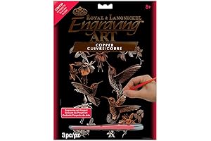 Royal Brush Manufacturing FOIL ENGRAVING ART HUMMINGBRD