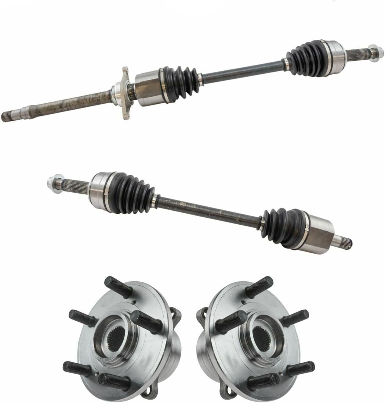 Front CV Axle Shaft Assembly Wheel Hub Bearing Kit Set 4pc Fits 978434264