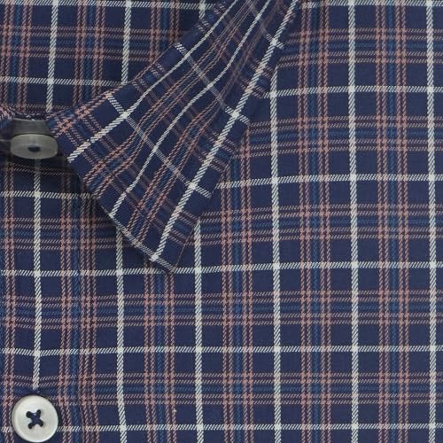 Image of GHPC 100% Cotton Checkered Half Sleeves Regular Fit Formal Shirt for Men