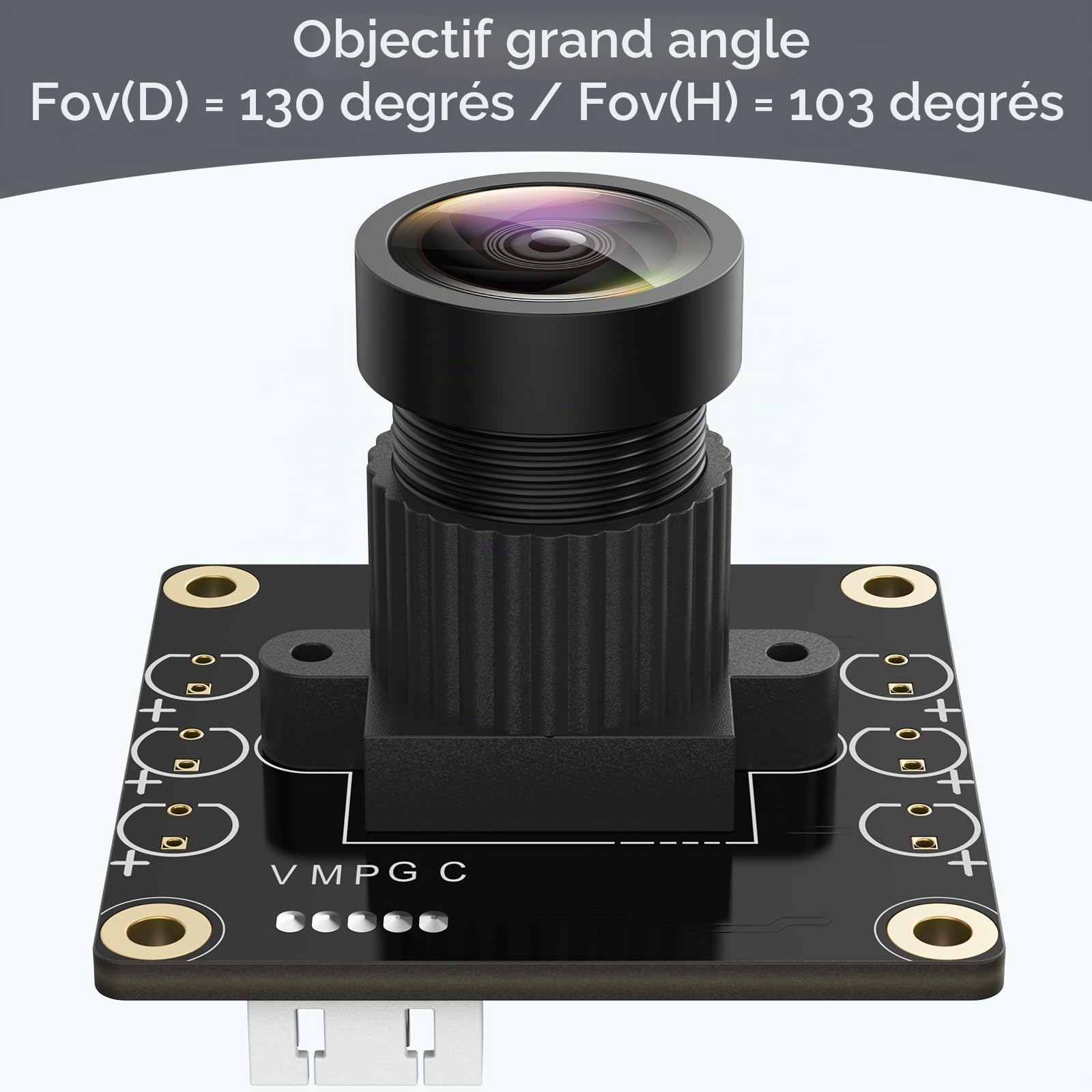 innomaker Caméra UVC 1080p USB2.0, caméra grand angle 130°, Plug & Play pour PC, Raspberry Pi, Jetson Nano et SBC. Compatible Windows, Linux, Android et Mac OS.