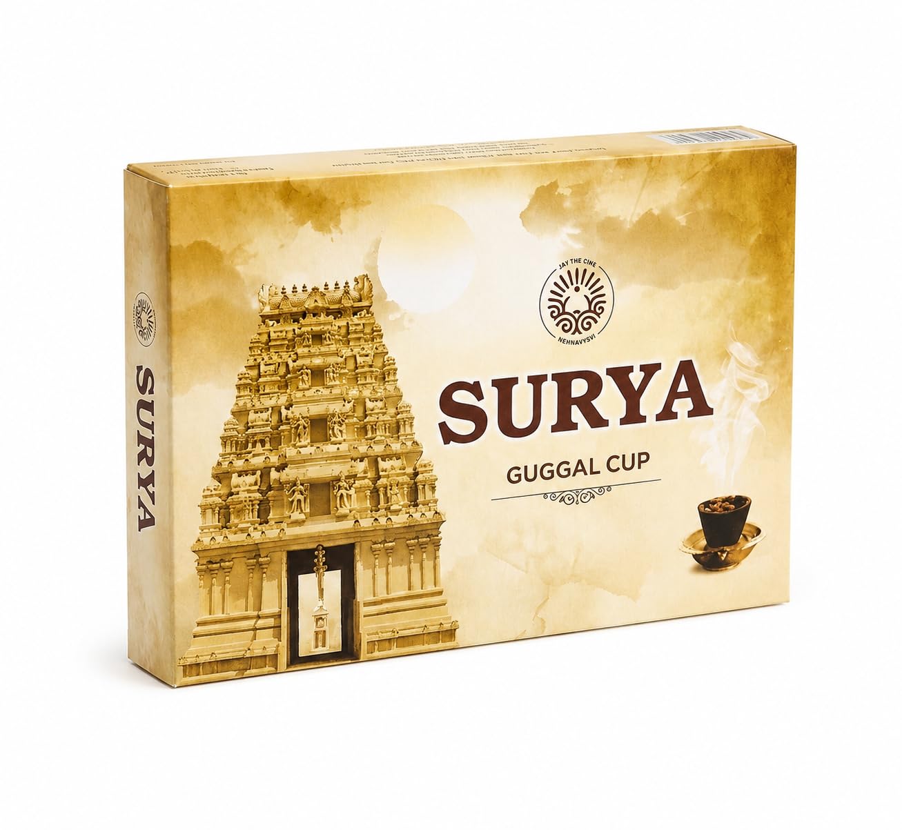 GAUSHAKTI Products Surya Guggal Cup Dhoop | Natural Guggal Resin Dhoop Cups | Puja Samagri, Meditation Incense, Temple Fragrance, Air Freshener for Home & Office-image-34