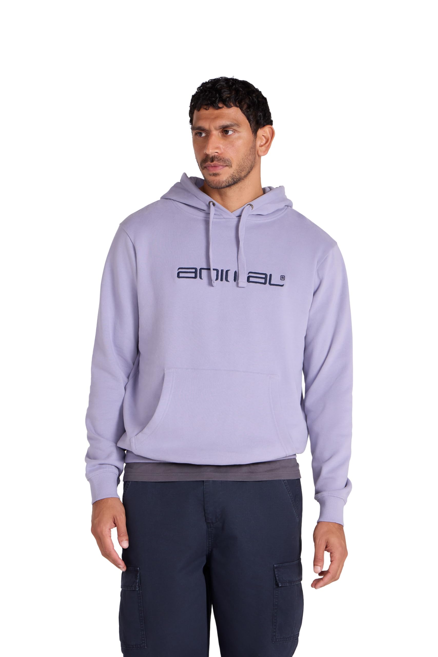Driver Mens Logo Hoodie - Light Blue