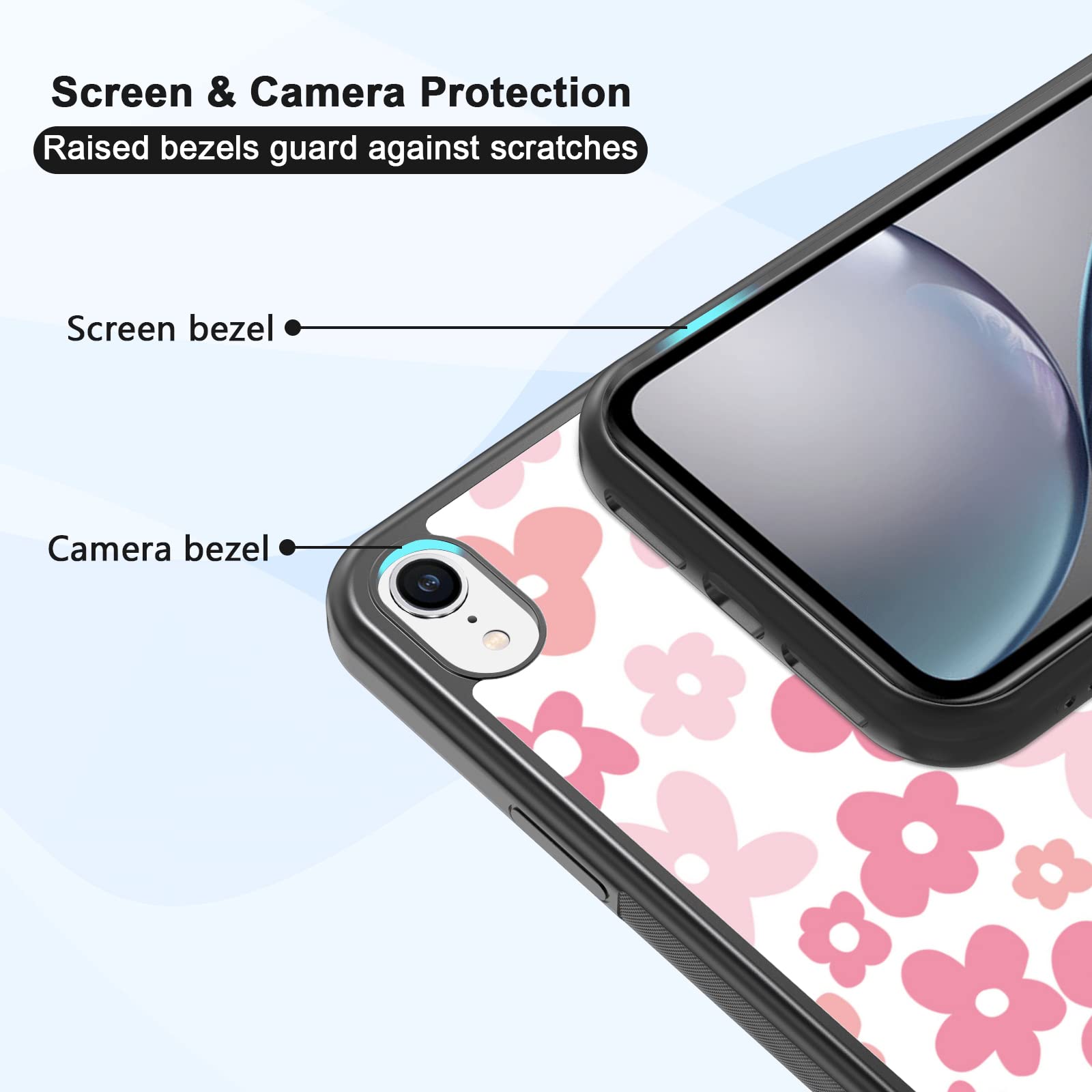 Amazon.com: Pink Flower Phone Case Compatible with iPhone XR