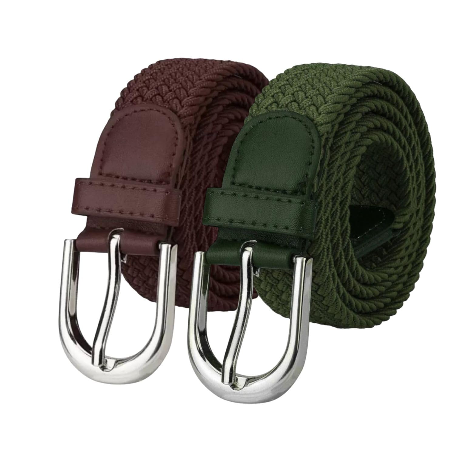 Stretchable Braided Elastic Belt for Women | Adjustable No Hole Woven Belt | Casual Formal Flexible Waist Belt-image-7