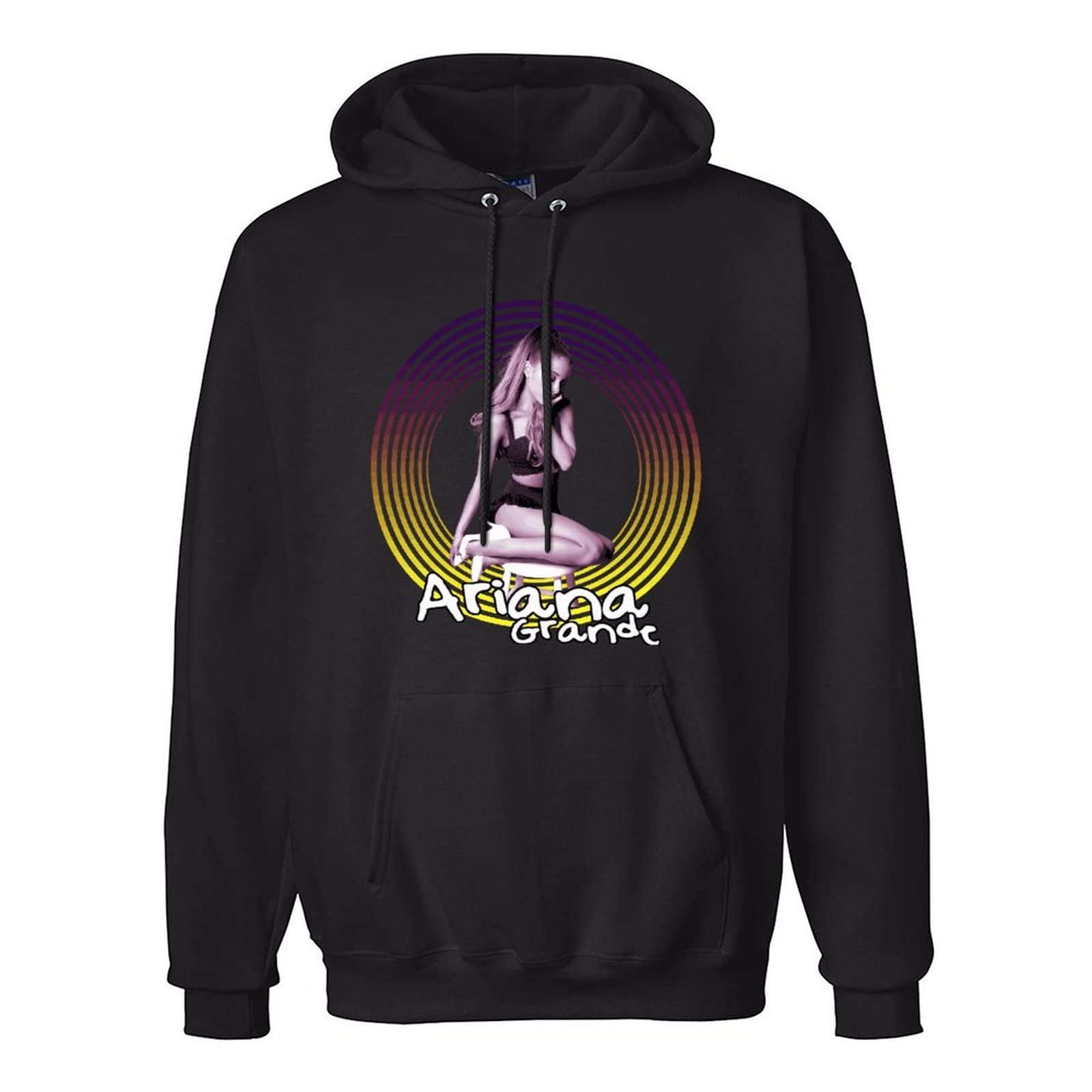 pocosMen's Ariana My Everything Pullover Hoodies S Black