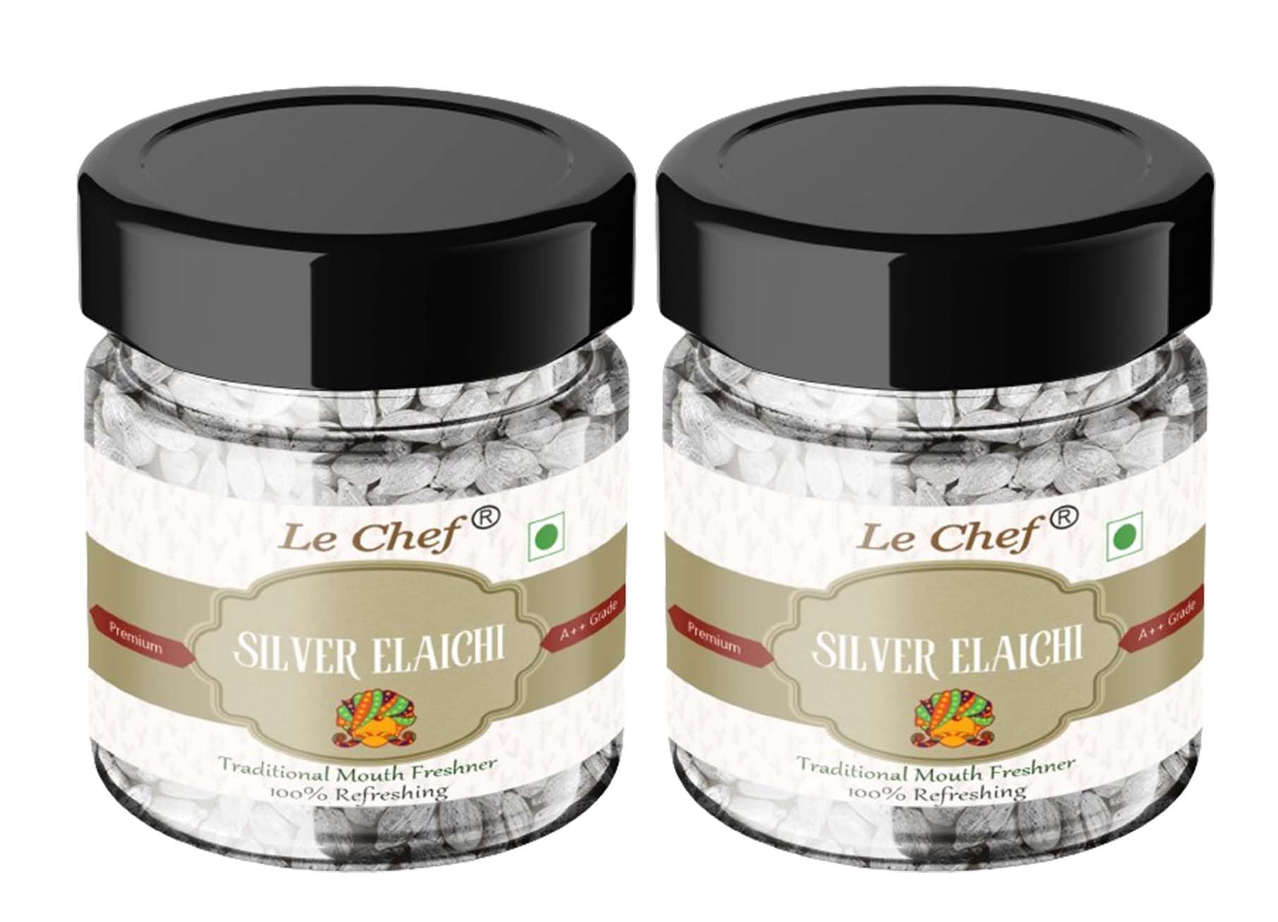 Le Chef 25 gm x2 Silver Coated Cardamom | Mouth Freshener | Combo Pack Of 2 (B0D9LZVZJQ) Amazon Price History, Amazon Price Tracker