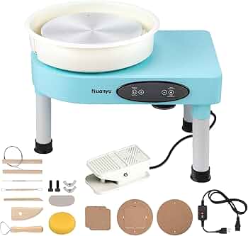 Amazon.co.jp: Huanyu 電動ろくろ ロクロ径30cm 0-320r/min 高さ