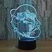 Produktbild Tianyifengg 3D-LED-7 Farbe-Fernbedienung-Nachtlicht-Angeln Lampe Tischlampe Mode visuelle Atmosphäre Lampe Neujahr Geburtstagsgeschenk Schlafzimmer Tischlampe