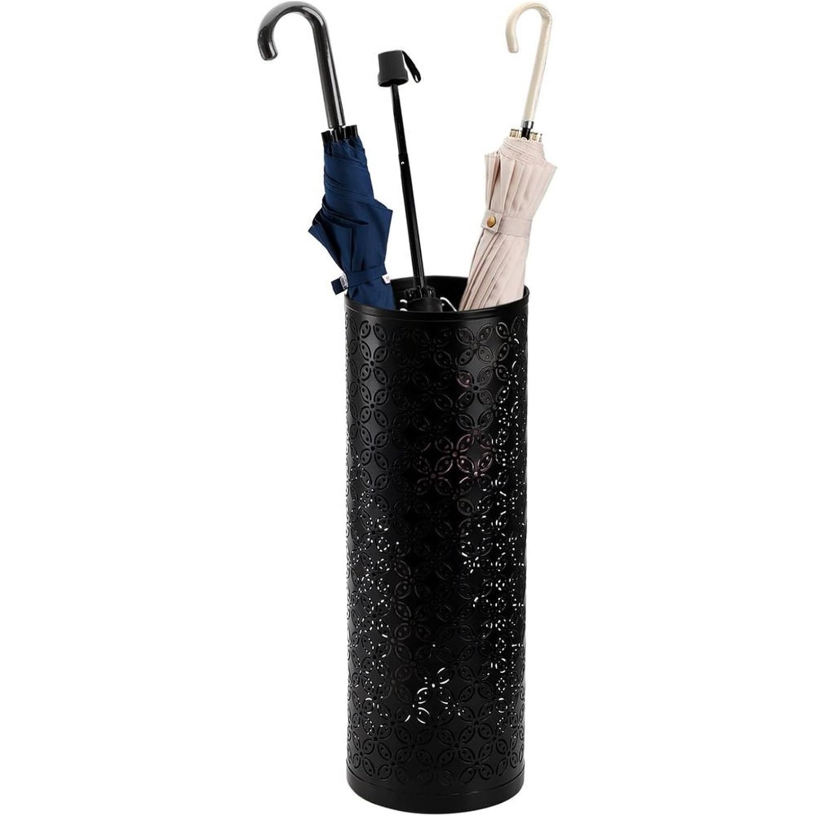 FVDZRFIE Umbrella Stand Metal Metal Round Umbrella Stand Rack, Ree Standing Holder Bin