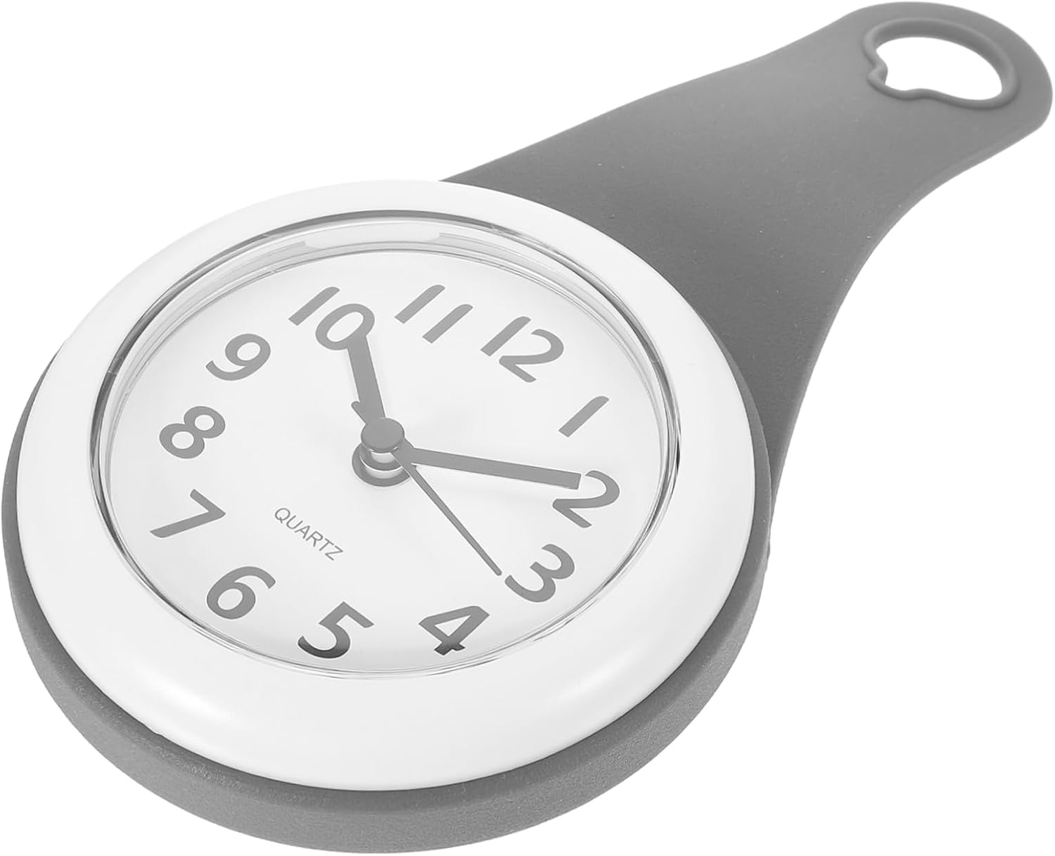 Cabilock Modern Bathroom Wall Decor Shower Clock Suction Cup Hanging for Wet Areas