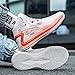 Bacury Women’s Basketball Shoes Breathable Non Slip Sneakers Lightweight Fashion Outdoor Sports Shoe Orange Size 8