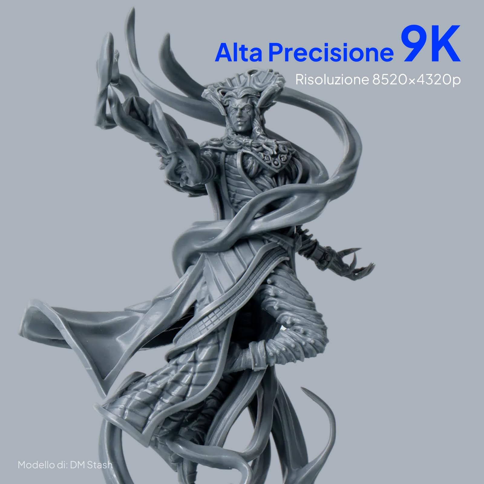 ELEGOO Mars 5 Ultra 9K Stampante 3D Resina,150 mm/h di Stampa ad Alta Velocità, Livellamento Automatico e Rilevamento Intelligenti, Trasferimento WiFi, 153,36 x 77,76 x 165 mm³