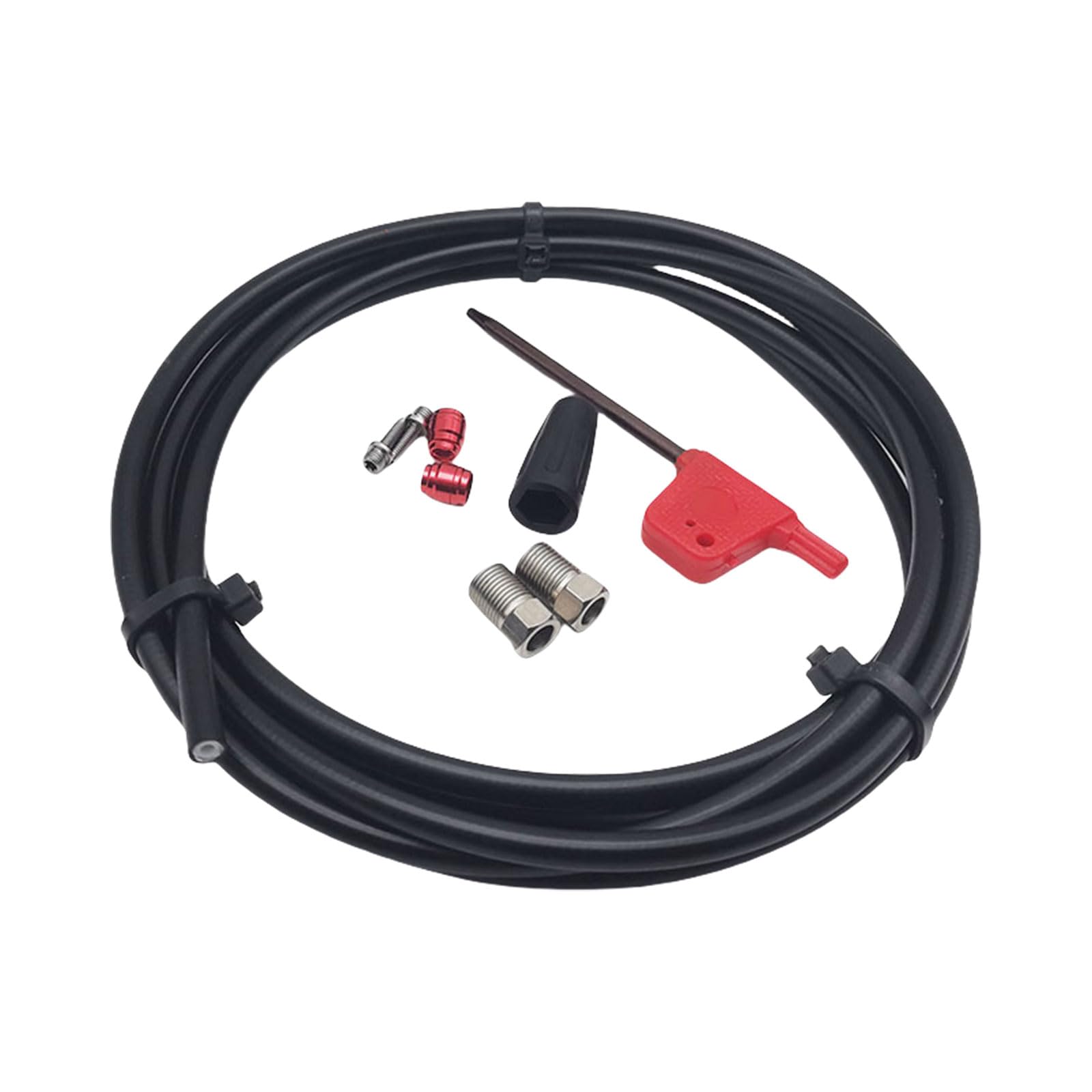mioosho Bicycles Brake Line Set Rubber Steel Essential Bike Brake Hose Hydraulic Line for Cycling Enthusiasts