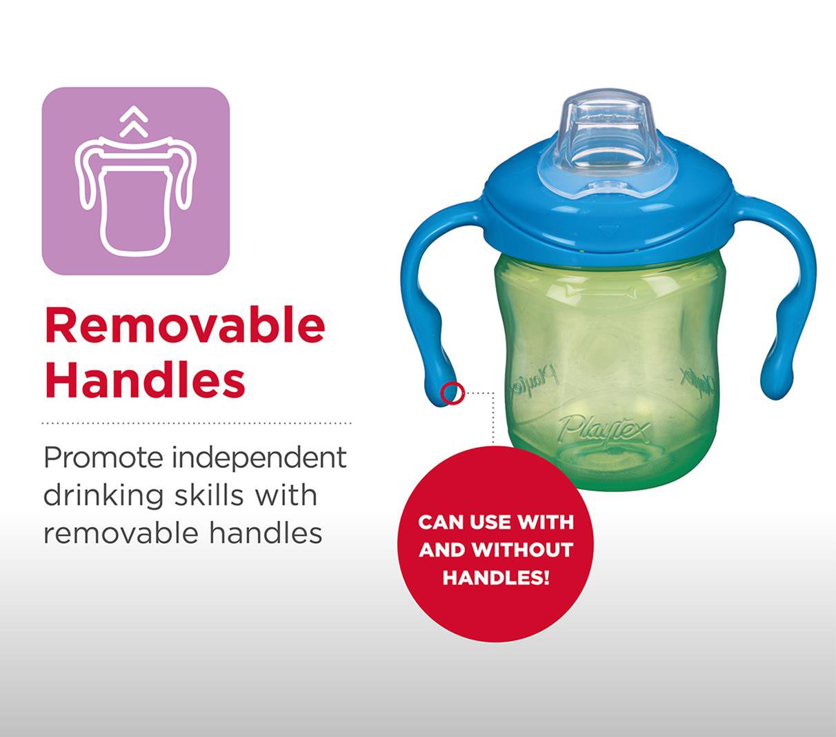 Playtex Sipsters Stage 1 Spill-Proof, Leak-Proof, Break-Proof Soft Spout Sippy Cup - 6 ounce - 1 Count (Color May Vary)
