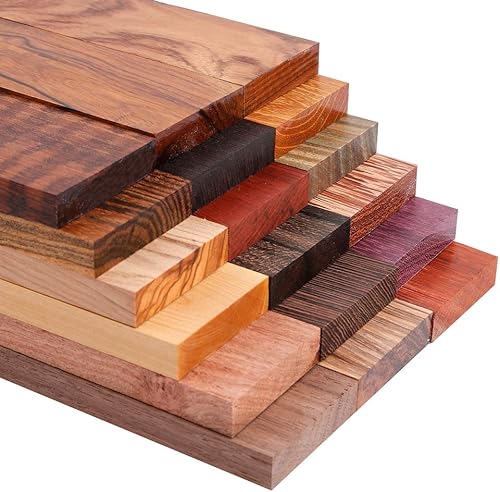 Vista 29 de IECAP LLC Bookmatched - Básculas de mango de cuchillo de boj - Materiales de mango de cuchillo - Básculas de madera natural para manualidades - Boje