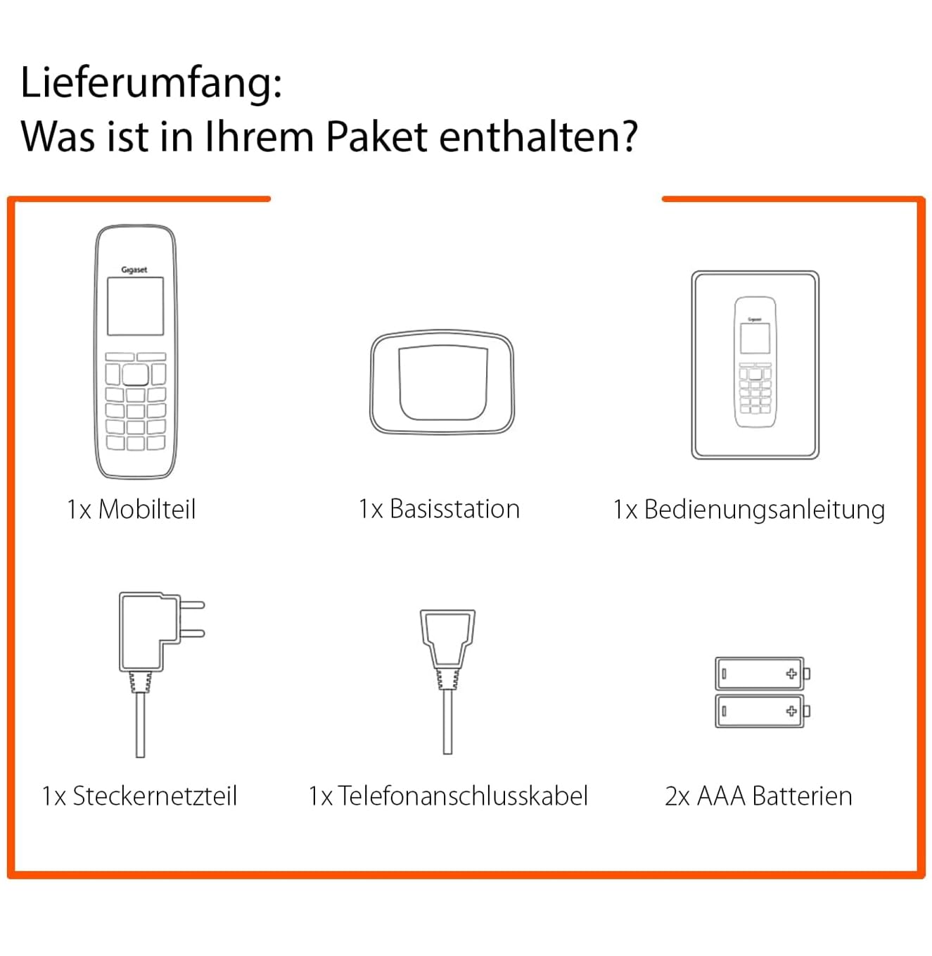 Gigaset E630 - Robustes Schnurloses DECT-Telefon - Mobilteil für Werkstatt - stossfest, staubresistent & wasserabweisend (IP65) - Vibrationsalarm - Lautstärkeregelung, schwarz [Deutsche Version]