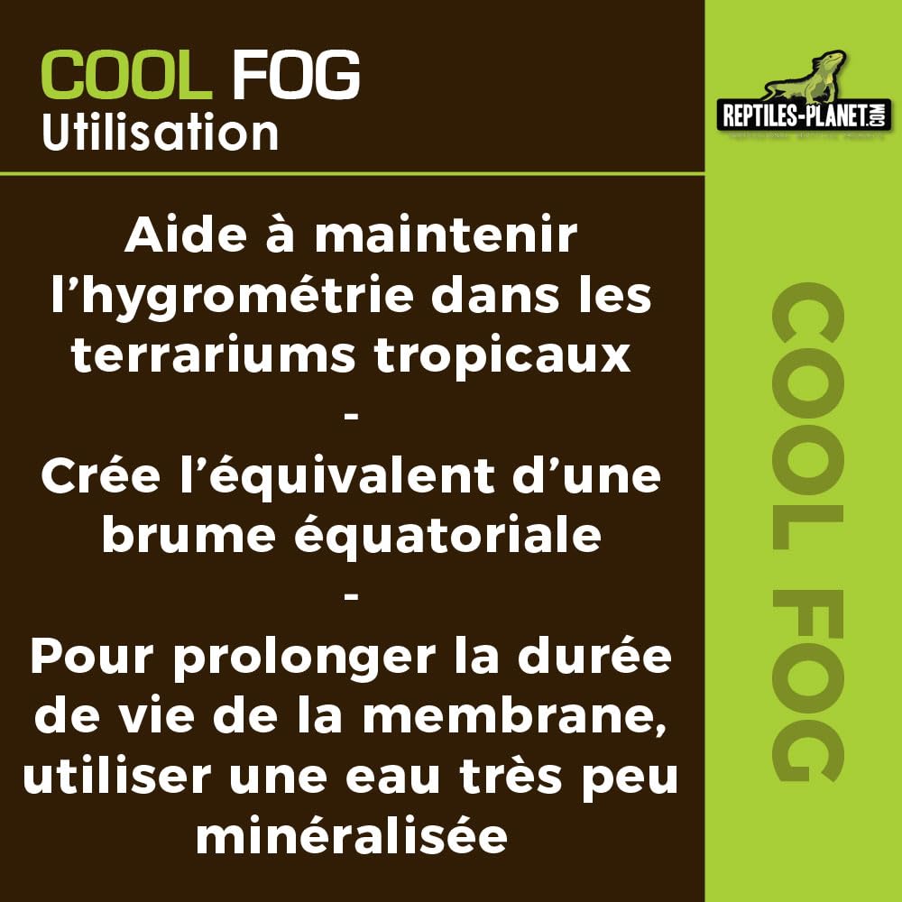 Reptiles Planet - Cool Fog - Brumisateur à Ultrason pour Terrarium