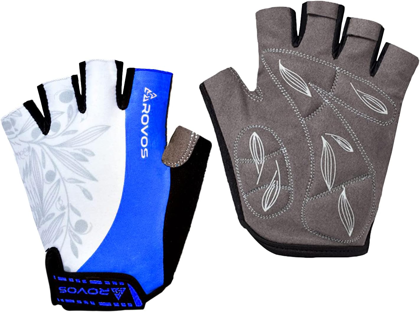 Cycling Gloves for Men & Women - 5MM Anti-Slip Shock-Absorbing Gel Pad, Lightweight & Breathable Half Finger Design for Mountain Cycling, Gym, Motorcycle, Outdoor Sports