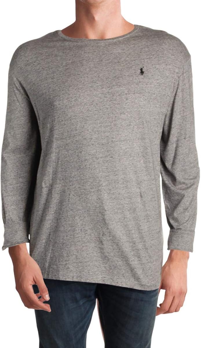 Polo Ralph Lauren Mens Heathered Classic Fit T-Shirt Gray XL