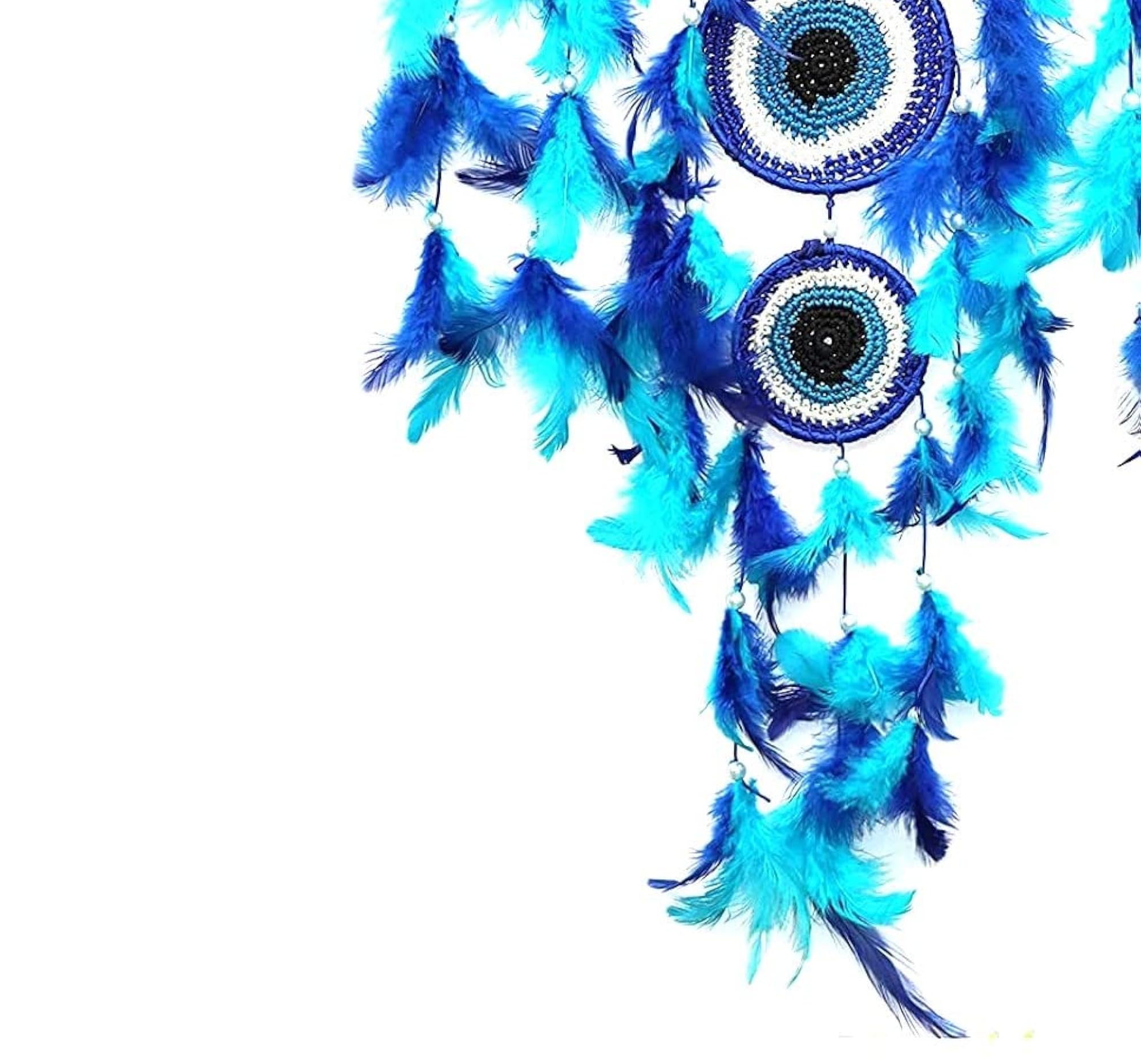 Dream Catcher Evil Eye Wall Hanging - Blue Evil Eye