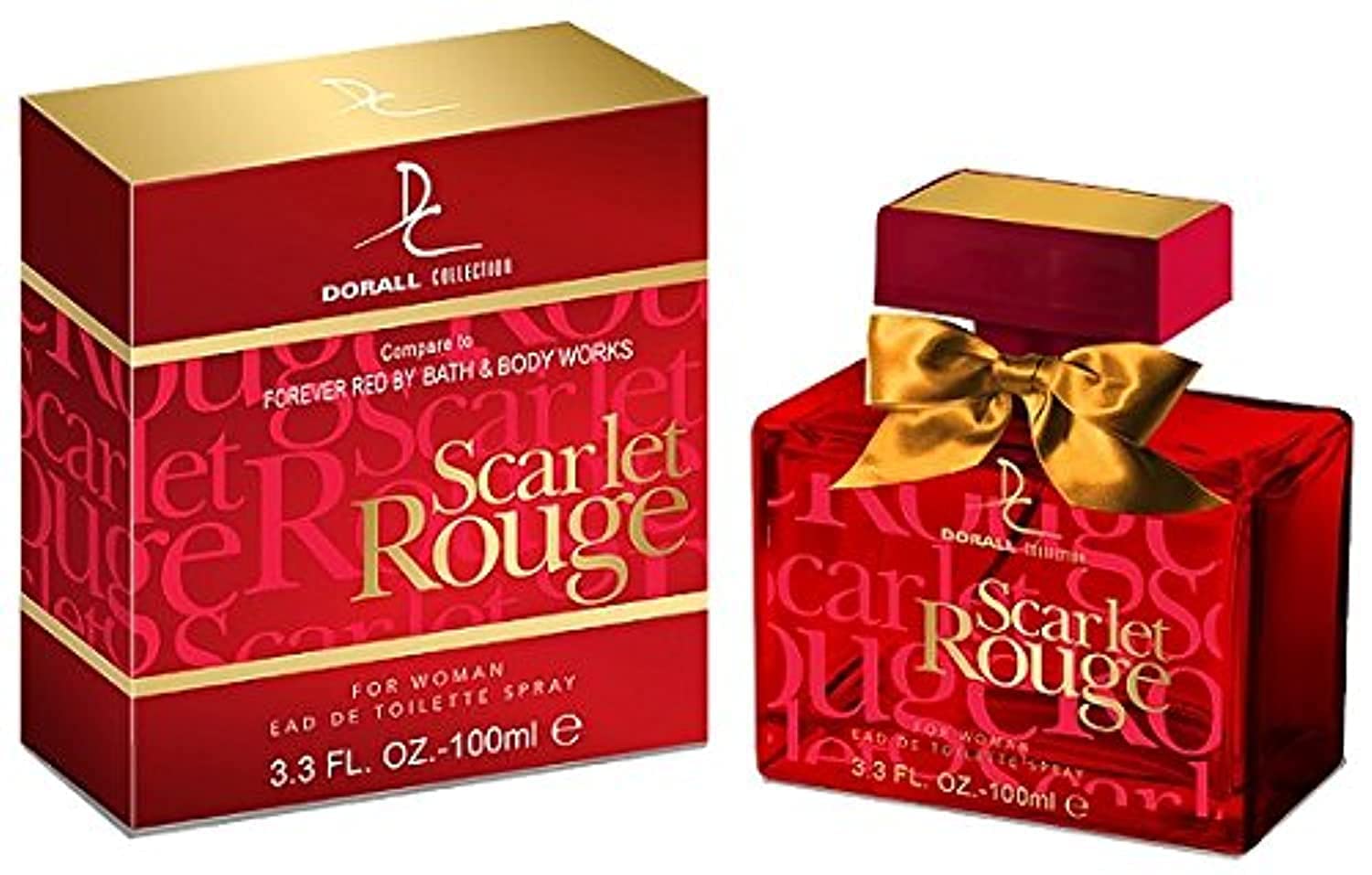 SCARLET ROUGE BY DORALL COLLECTION PERFUME FOR WOMEN 3.3 OZ / 100 ML EAU DE PARFUM SPRAY