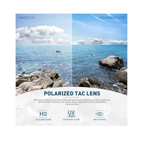 Óculos de Sol Polarizado Pesca Anti Reflexo Esportivo Uv400 Classico