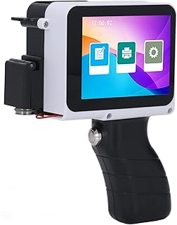 YUEHISY Handheld Inkjet Printer, Mini Portable Printer with Handle, HD Touch Screen, 12.7mm Adjustable Height, for Text Ba...