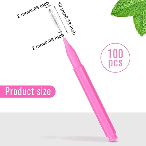 Miniatura 106 de Patelai 100 piezas de cepillos para limpiador, cepillo interdental, palillo de dientes, cabezal de hilo dental, hilo dental, higiene dental, hilo