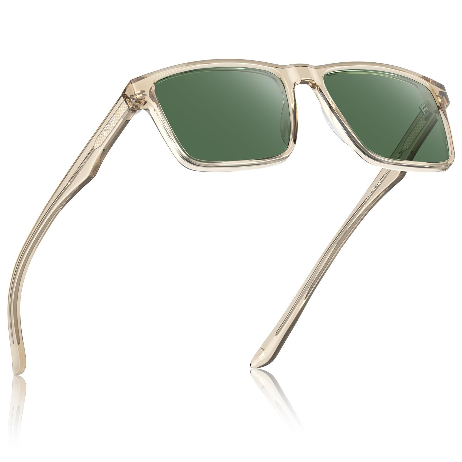 CARFIA Retro Acetate Mens Sunglasses Polarized Classic Square Sun Glasses CA62162