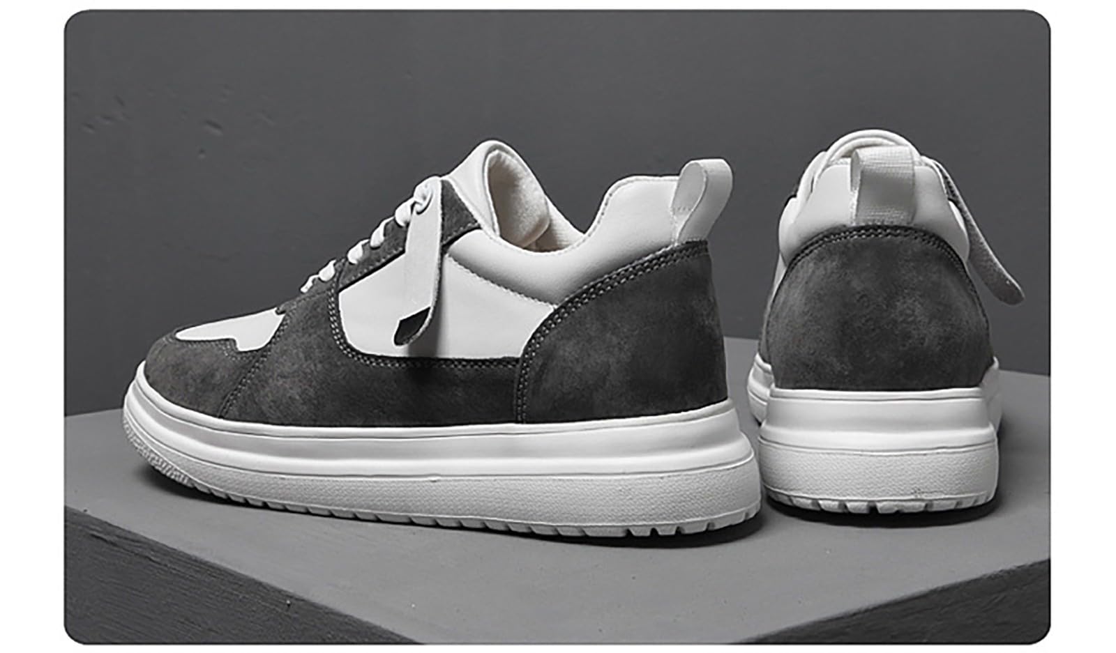 Zapatos elevados para hombre, 6/8/10 cm, unisex, ajustables en altura, zapatos casuales, antideslizantes, transpirables, zapatillas de deporte elevadas, zapatos con cordones