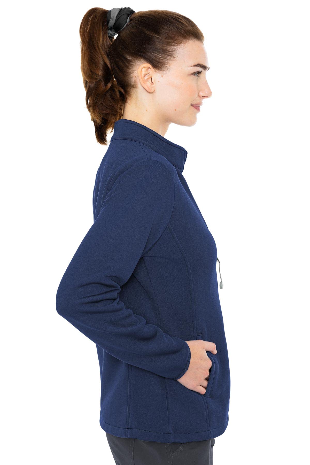 Med Couture Womens Performance Fleece Jacket With Pockets