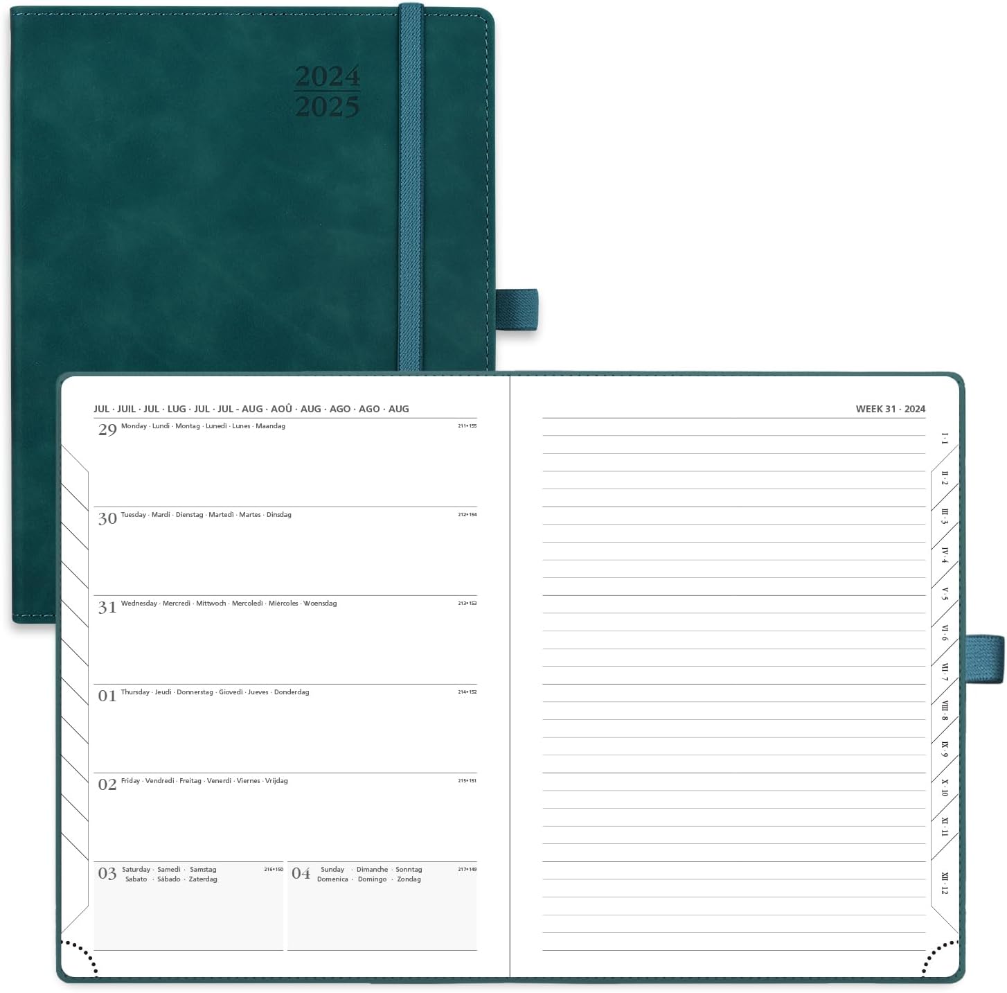 2024 Afsprakenboek/Planner - Wekelijks afsprakenboek/planner 2024, 2024