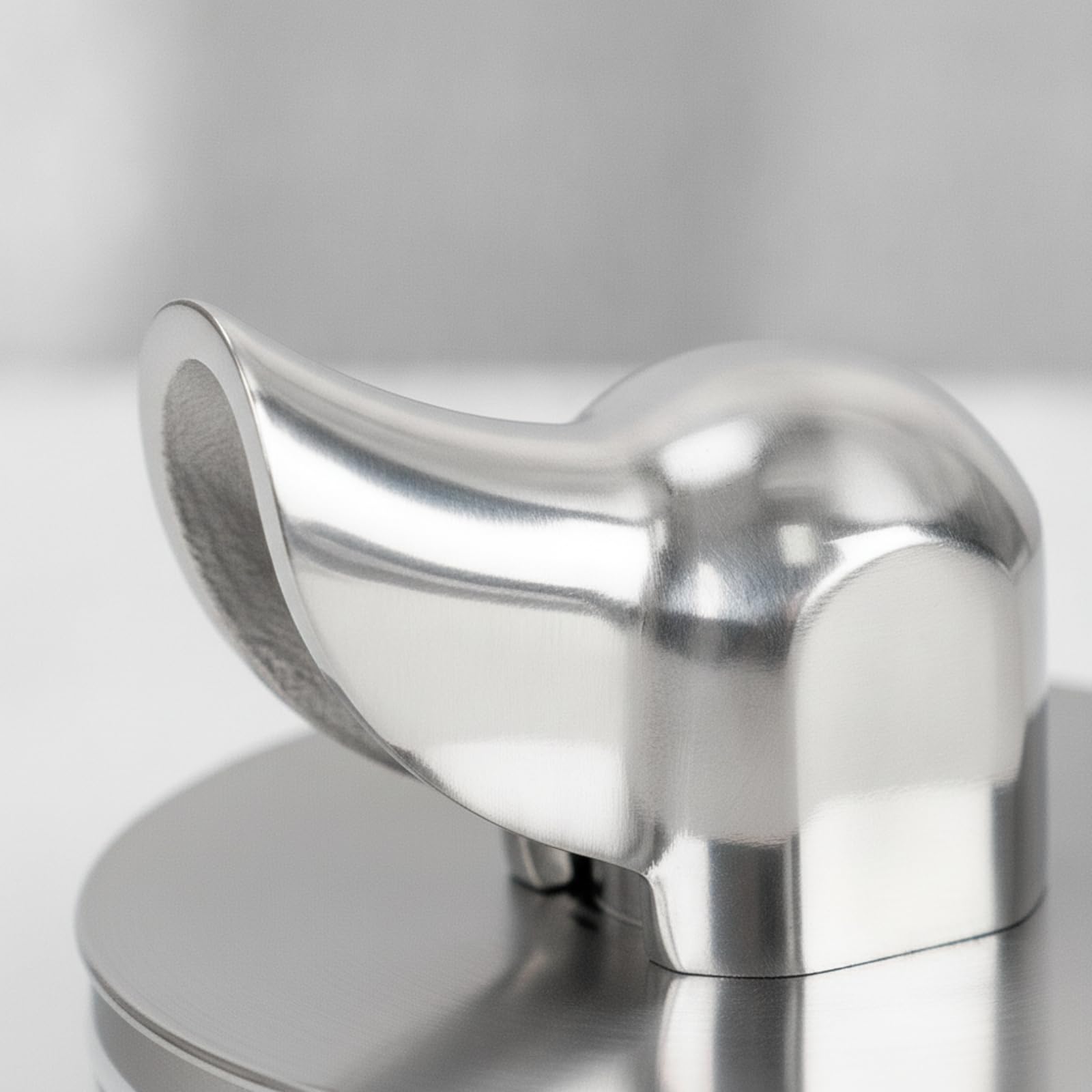 Amagogo Adattatore 54 Mm Mm Lucido | Base Rotonda Piatta, Acciaio Inox, Convertitore per Bocca Portafiltro, Casa, Doppio Beccuccio