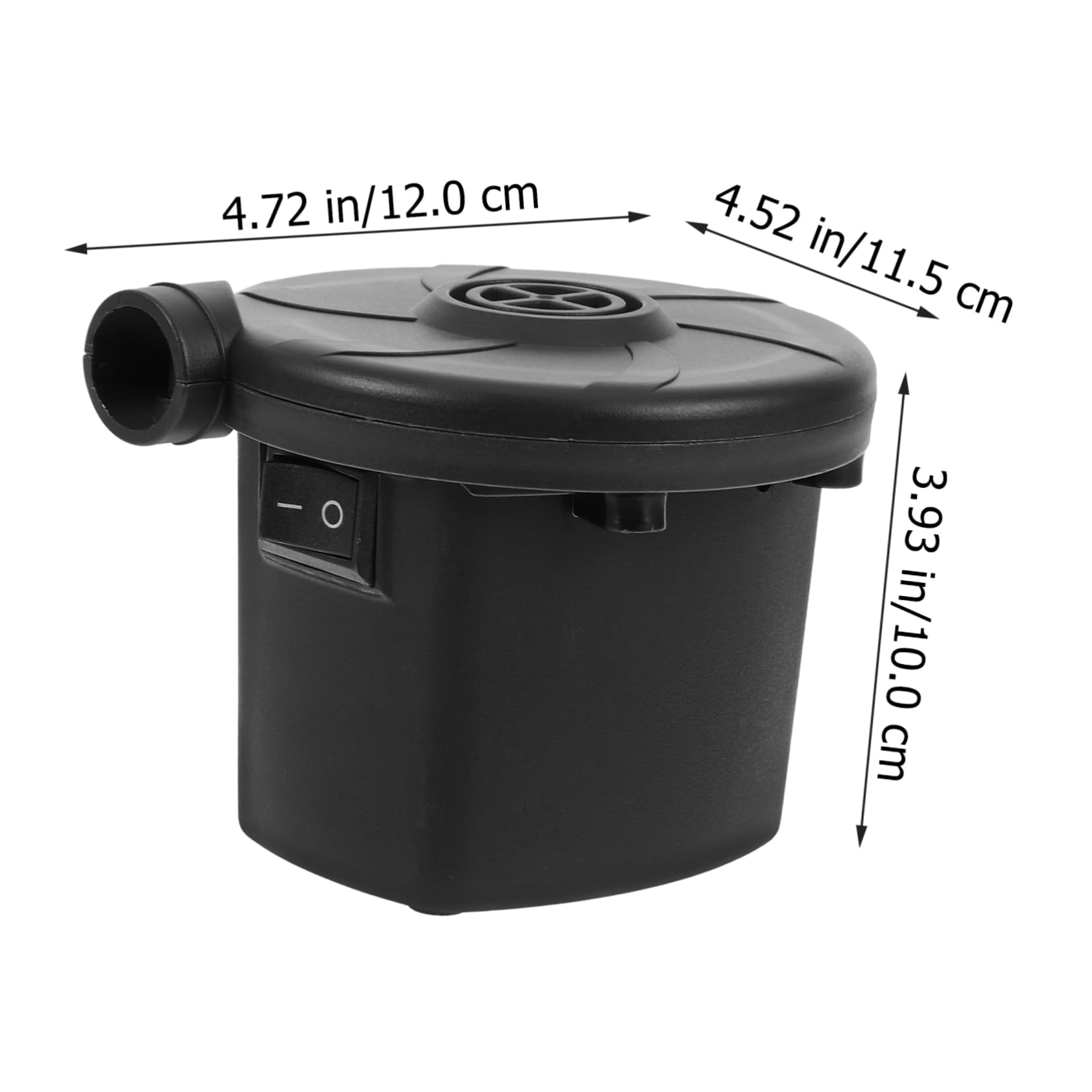 Levemolo Mini Electric Air Pump for Inflatables 2-Way Pump Fast Inflate Deflate High-Speed Motor 3 Nozzles Portable Home Car Power Us