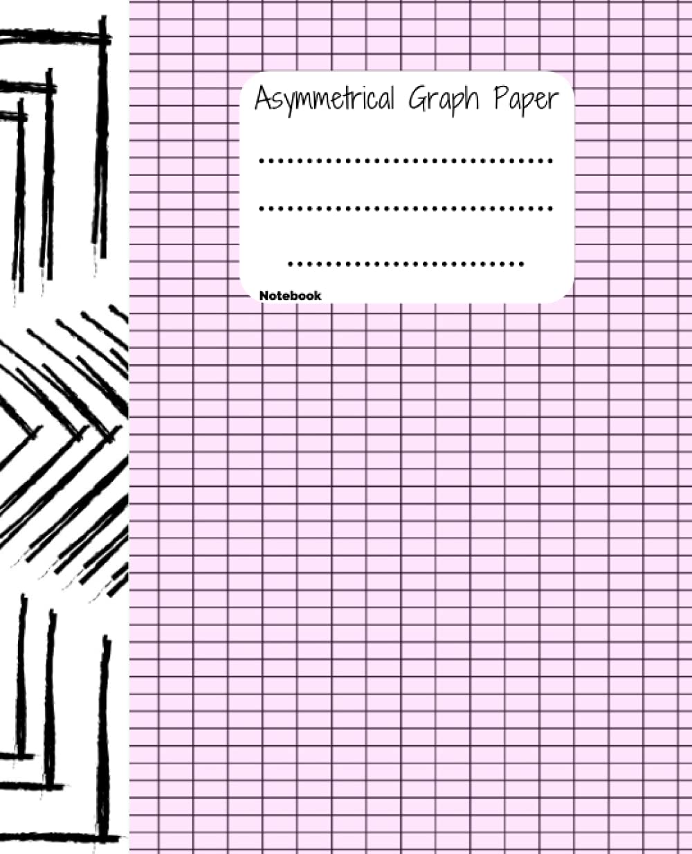 Asymmetrical Graph Paper Notebook: Asymmetrical Graph Paper Notebook, 120 Pages, Size 7.5 x 9.25 inches. Notebook for Design and Art Students.