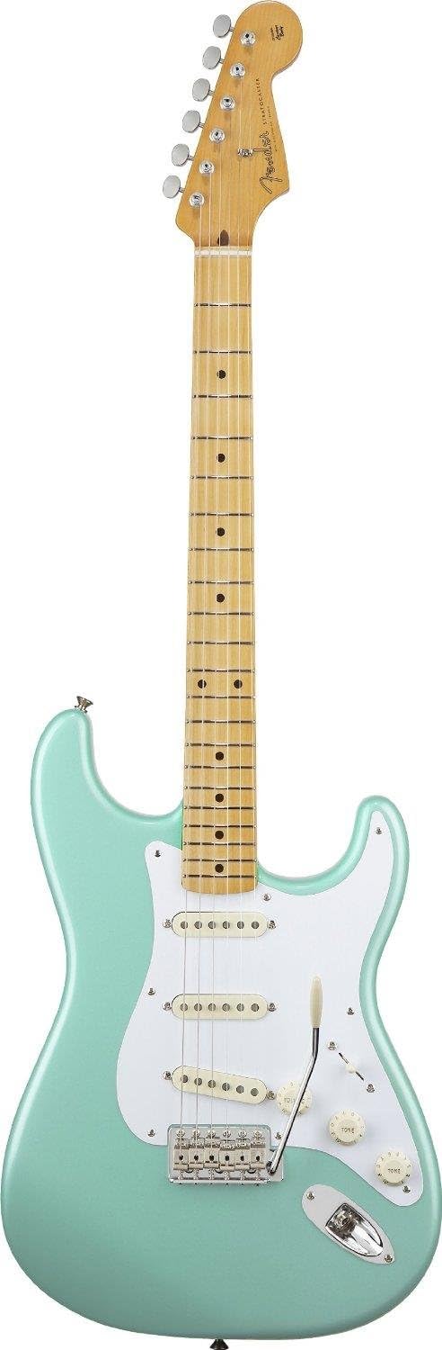 Guitarra eléctrica Fender Classic Stratocaster, serie de los años 50 ,  Verde (Surf Green) : Instrumentos Musicales - Amazon.com