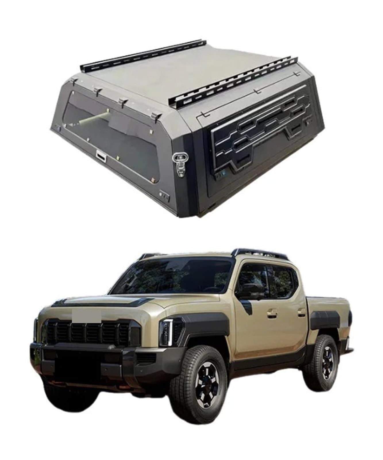 Bed Cover Hard Top Canopy Pickup Bed Cover Compatible with Kia Tasman