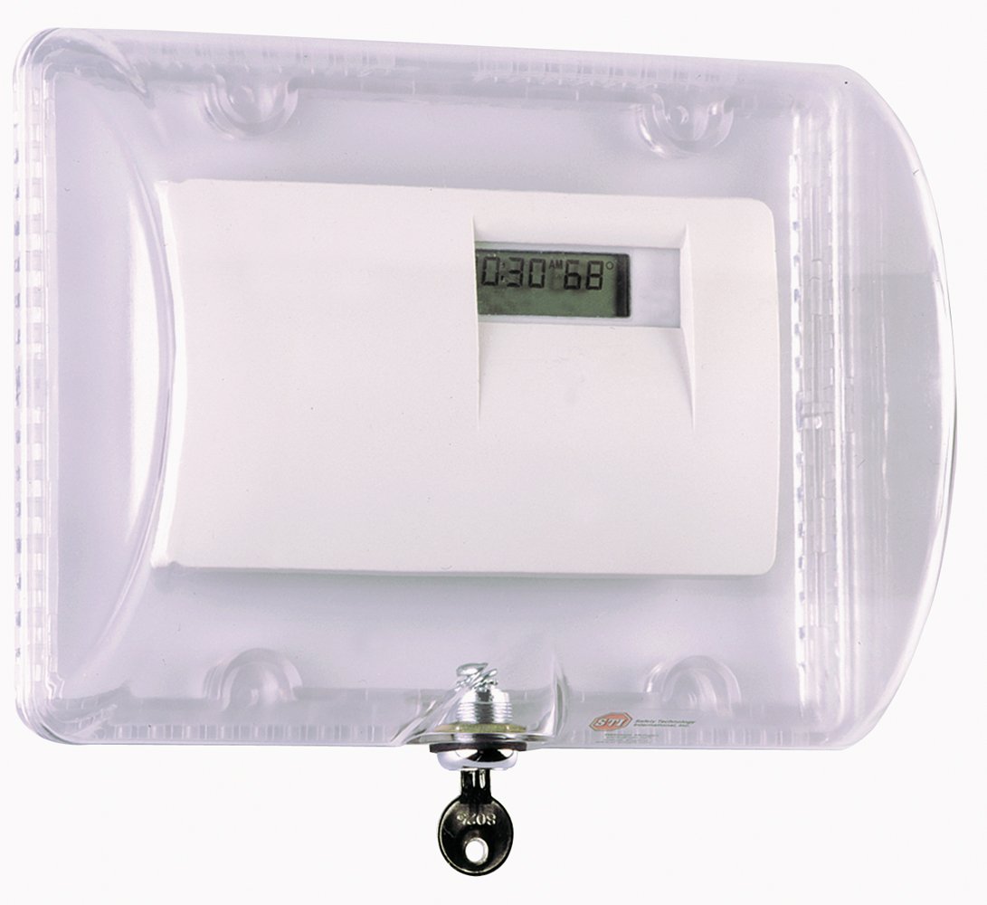 STISafety Technology International, Inc. -9110 Thermostat Protector with Key Lock - Clear Polycarbonate Enclosure