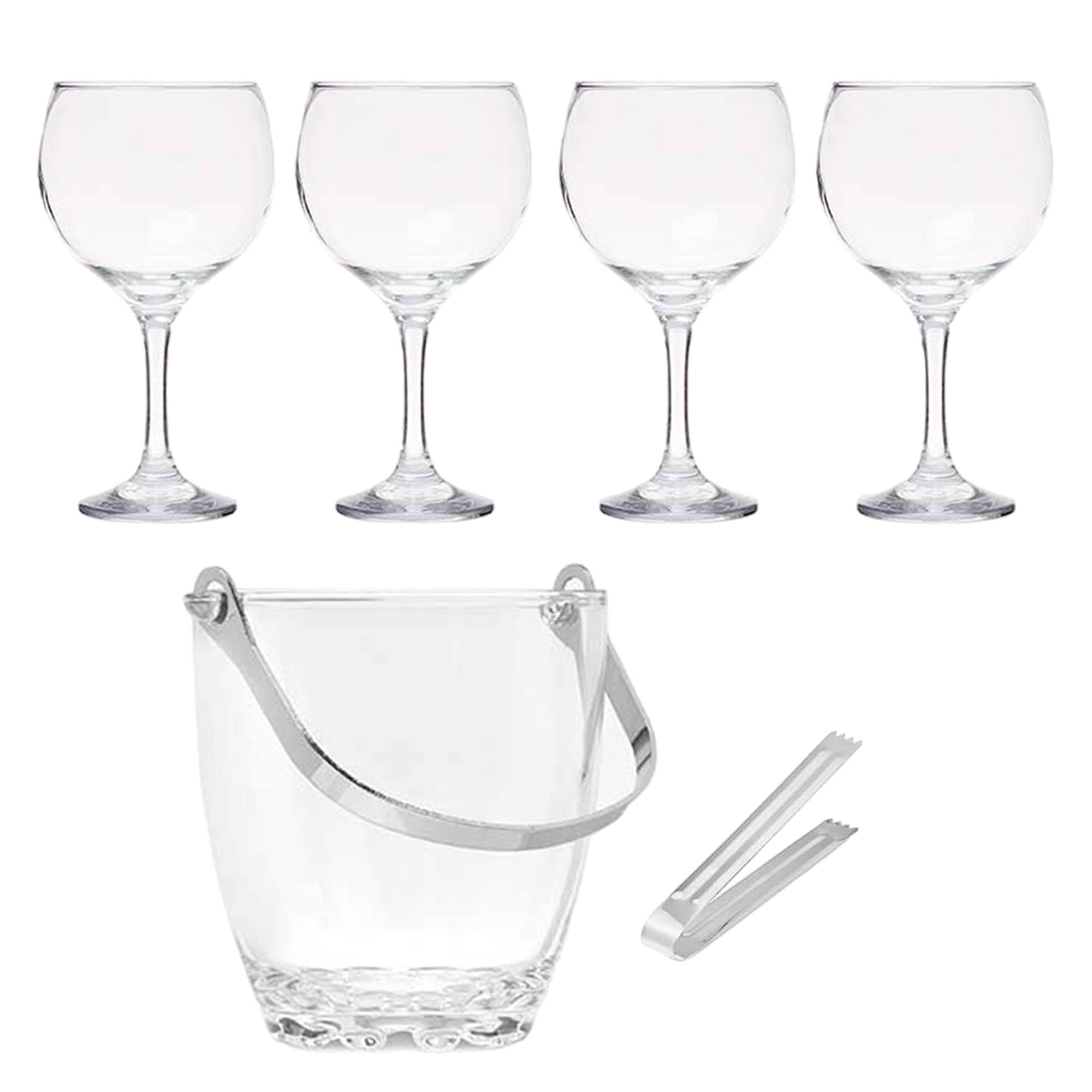 Set cubitera 4 copas gin tonic colección VIVALTO