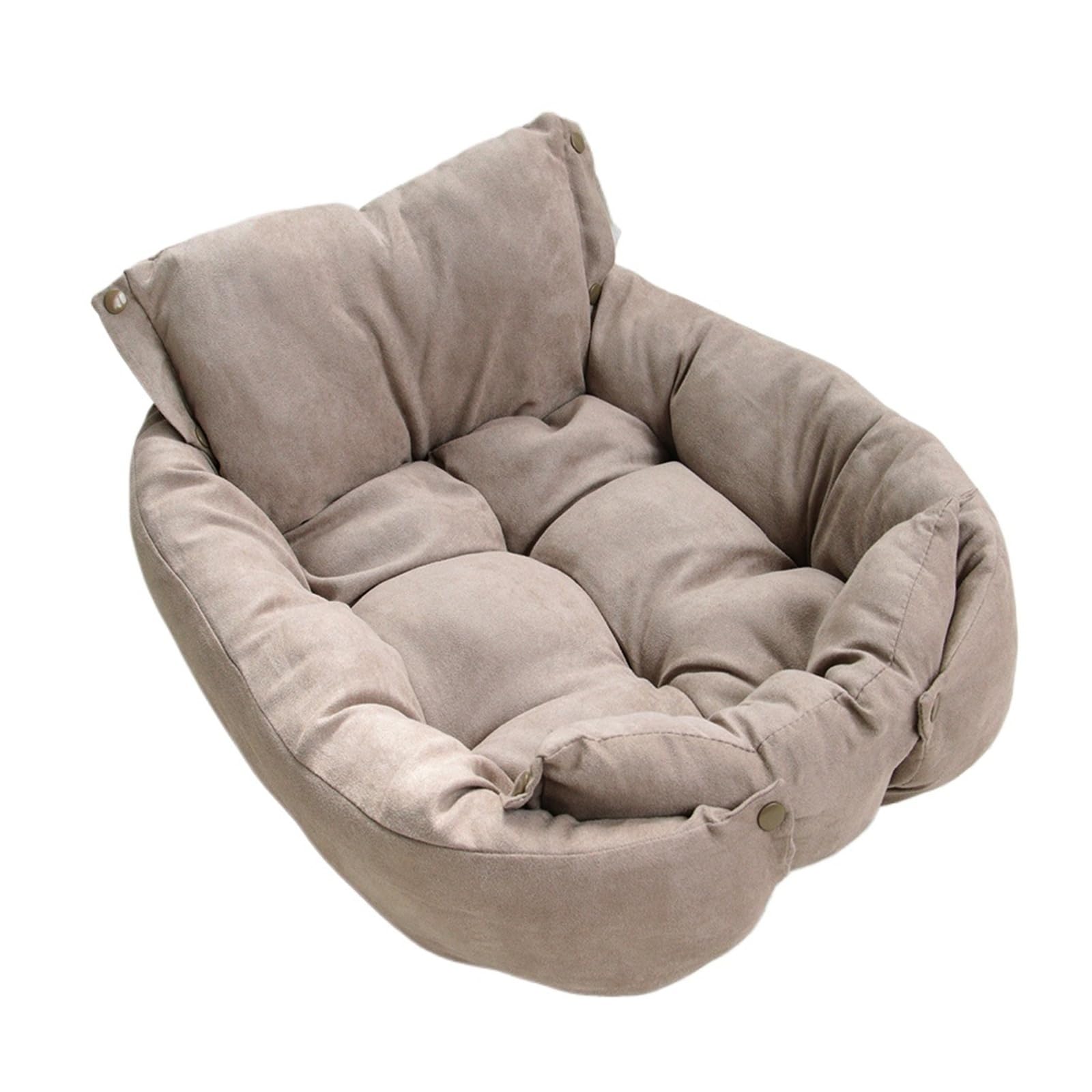 Tapis 3 en 1 pour chien et chat marron niche coussin doux